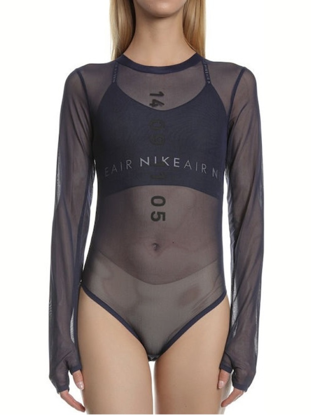 Nike Sportswear City Ready Mesh Tight Fit Bodysuit Top